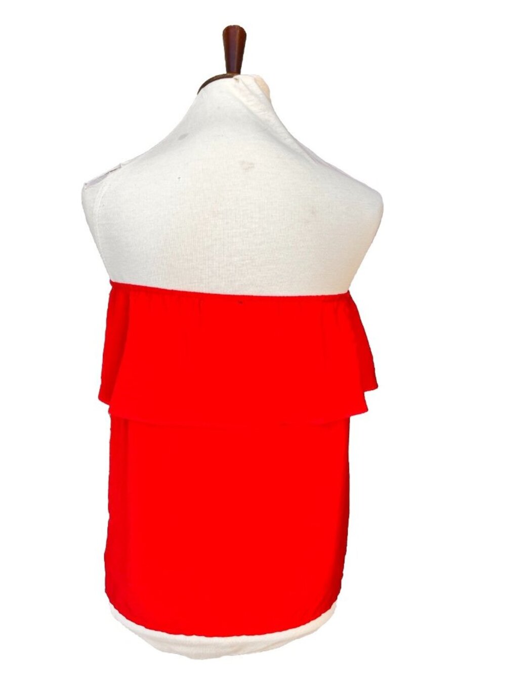 Nasty Gal Private Practice Strapless Ruffle Tube Top Red Size M Women's NWT - Picture 13 of 13